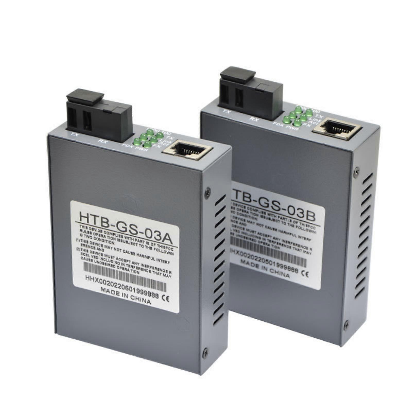 Industrial Compact Gigabit Ethernet Converter Single Fiber Design ABS Material Long Distances Networking Connection Multicolor