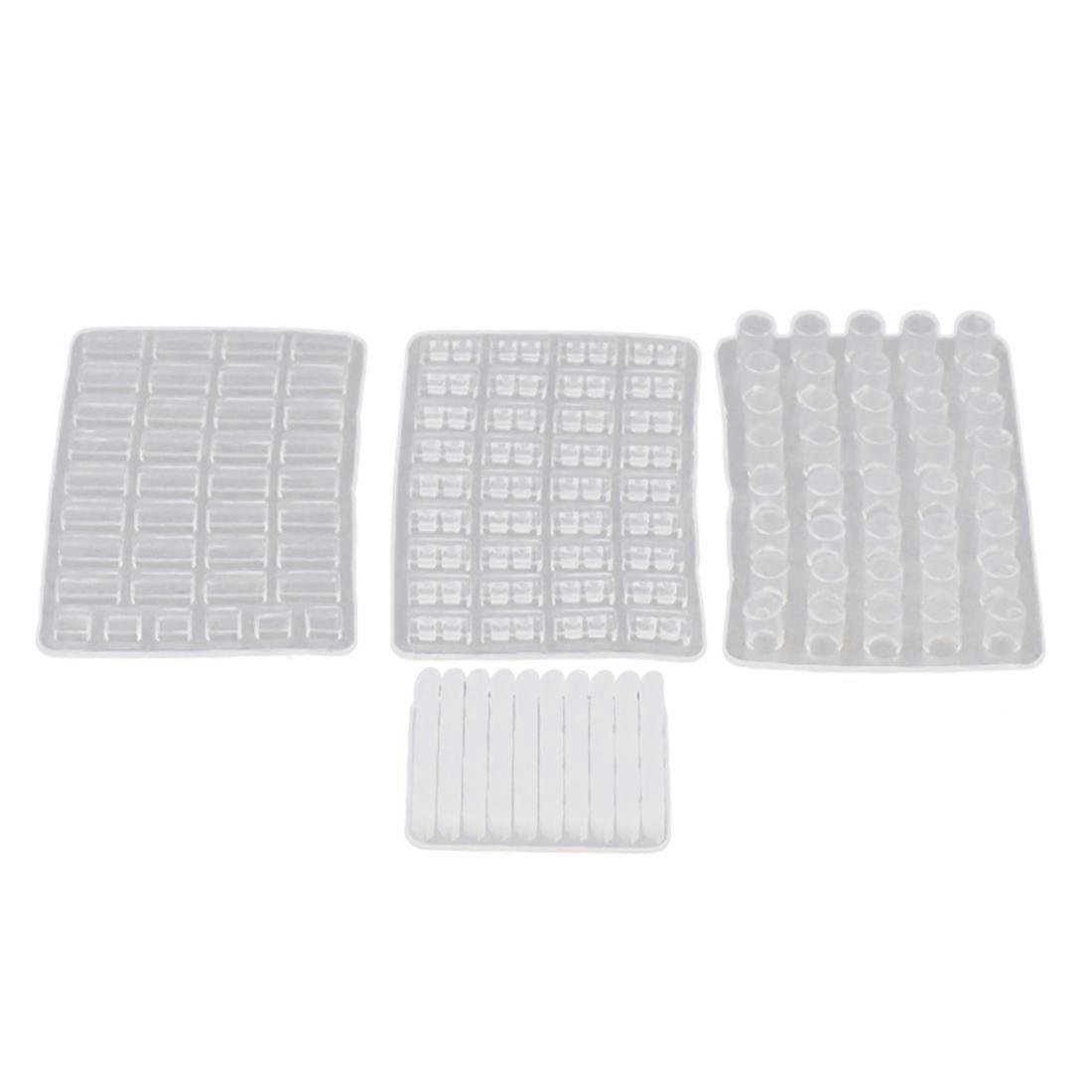 1/16 Scale Miniature Model Bricks Mould,4 Pack Simulation Brick Molds DIY Kit for Sand Table Landscape Accessories