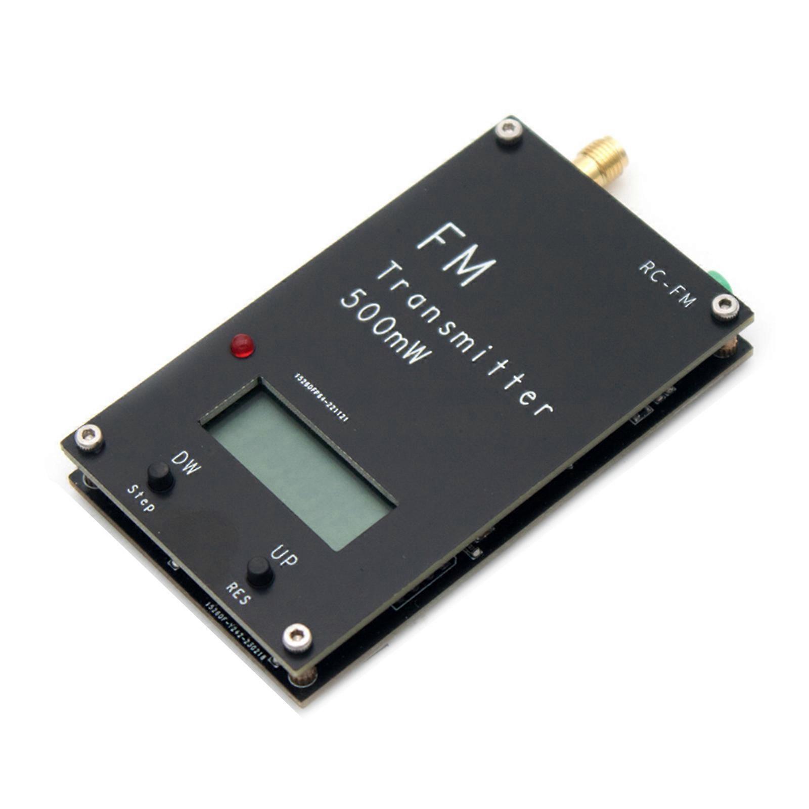 Compact Wireless RCFM 2000M FM Transmitter 0.5W Output, LCD Screen Wide Coverage, Easy Operation Multicolor