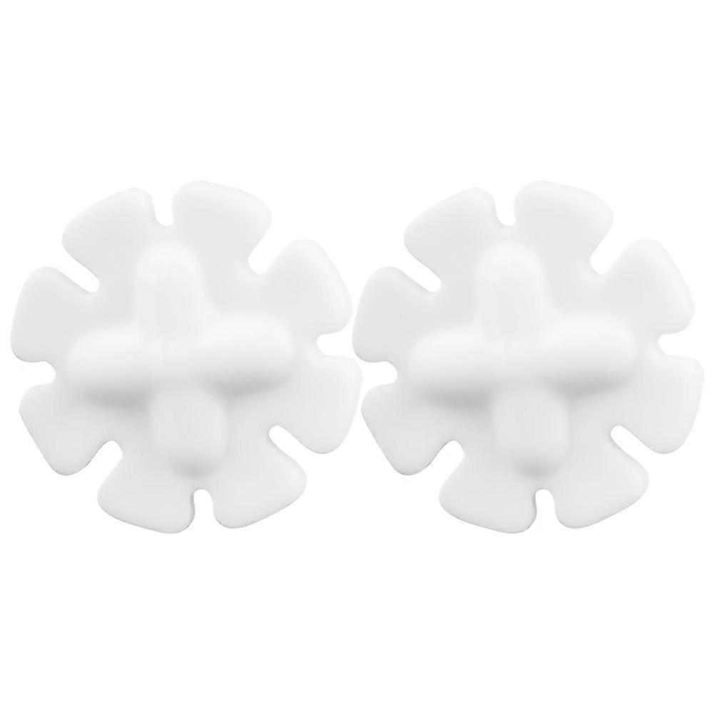 2 قطعة زهرة بتلة على شكل المغناطيسي نمام خلاط تحريك بار رود مغناطيس تحريك بار عصا لمستلزمات المختبرات الأبيض