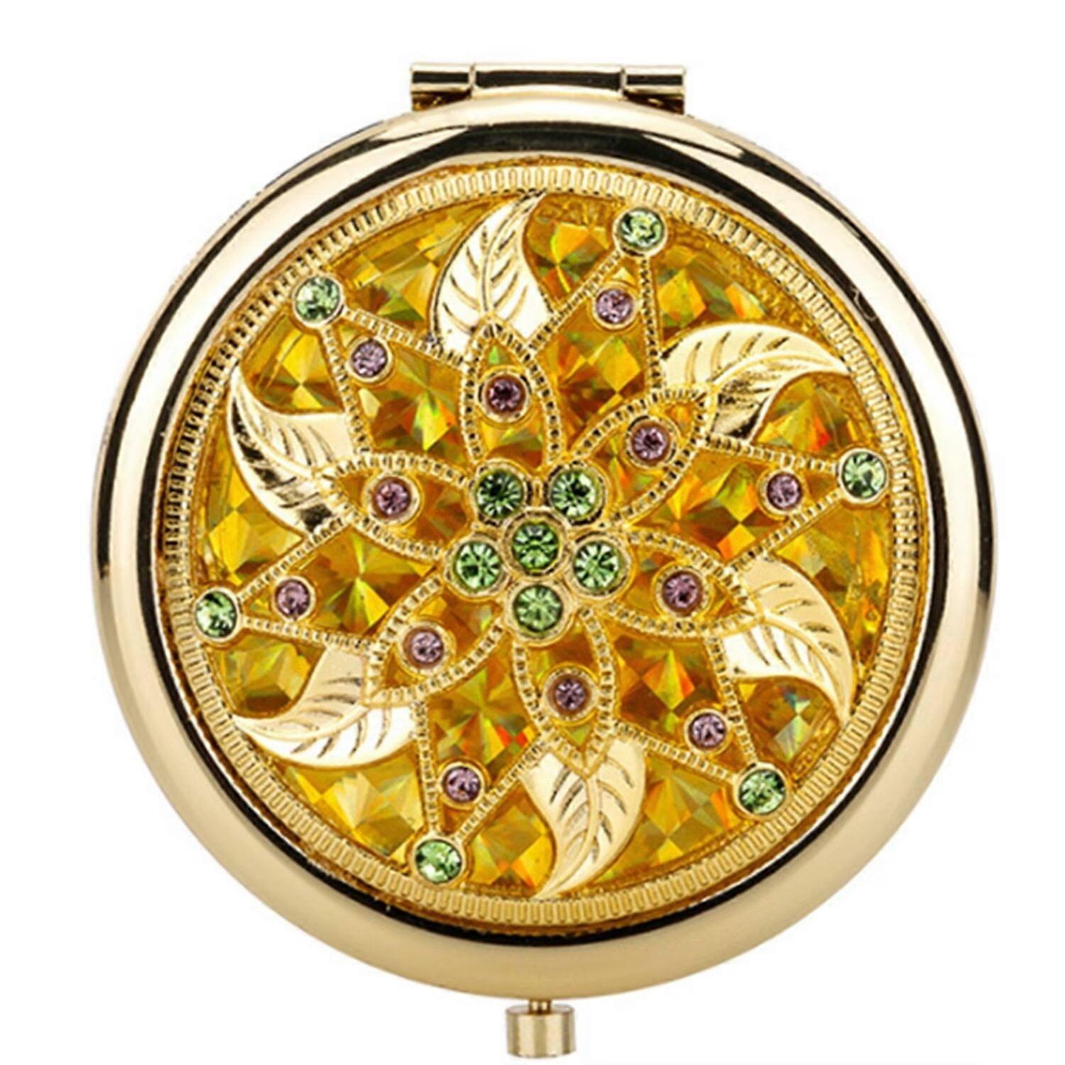 30x Magnifying Handheld Mirror, 2-Sided with Adjustable Stand, Portable, Acrylic Frame, 5'' Diameter, Perfect for Makeup, Shaving, Deep Cleaning