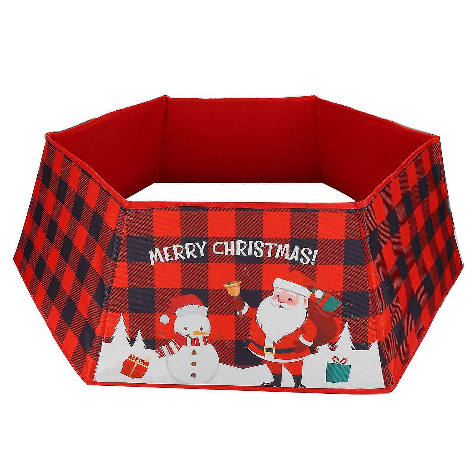 Festive tree skirt with snowflake pattern for winter decorations