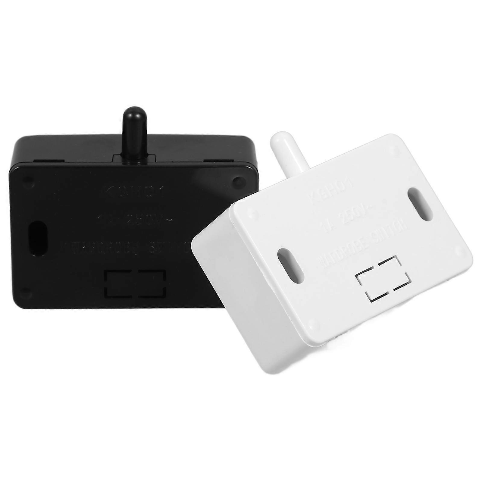 Door Control Switch Mechanical Cabinet Light Switch for Wardrobes 2Pcs with Easy Operation