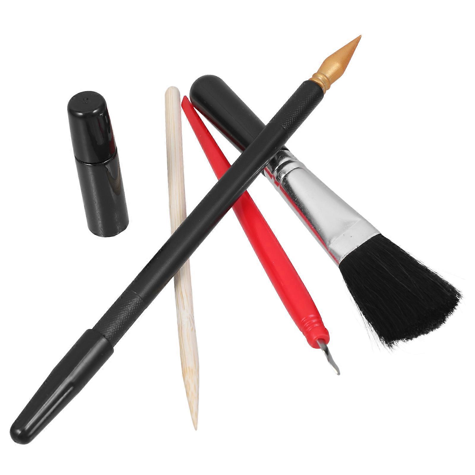 Scratching Tool For Creative Projects Featuring Durable Construction And Ergonomic Handles To Enhance Scratch Painting 1 Set
