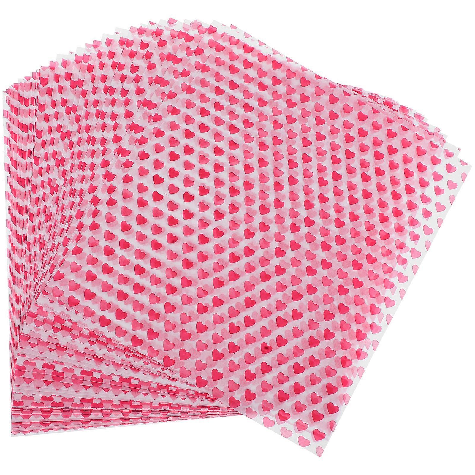 Heart Baking Paper Sheets for Cake Wrapping 50Pcs Food Grease Absorbent Sheets