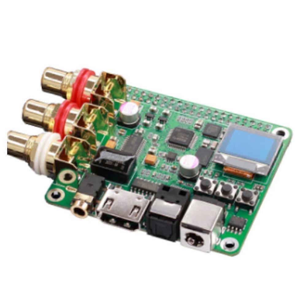 Moduł rozszerzeń HIFI Raspberry Pi DAC Audio Decoder Board obsługuje koncentryczne wyjście światłowodowe I2S dla Raspberry Pi 3B 3B+ 4B