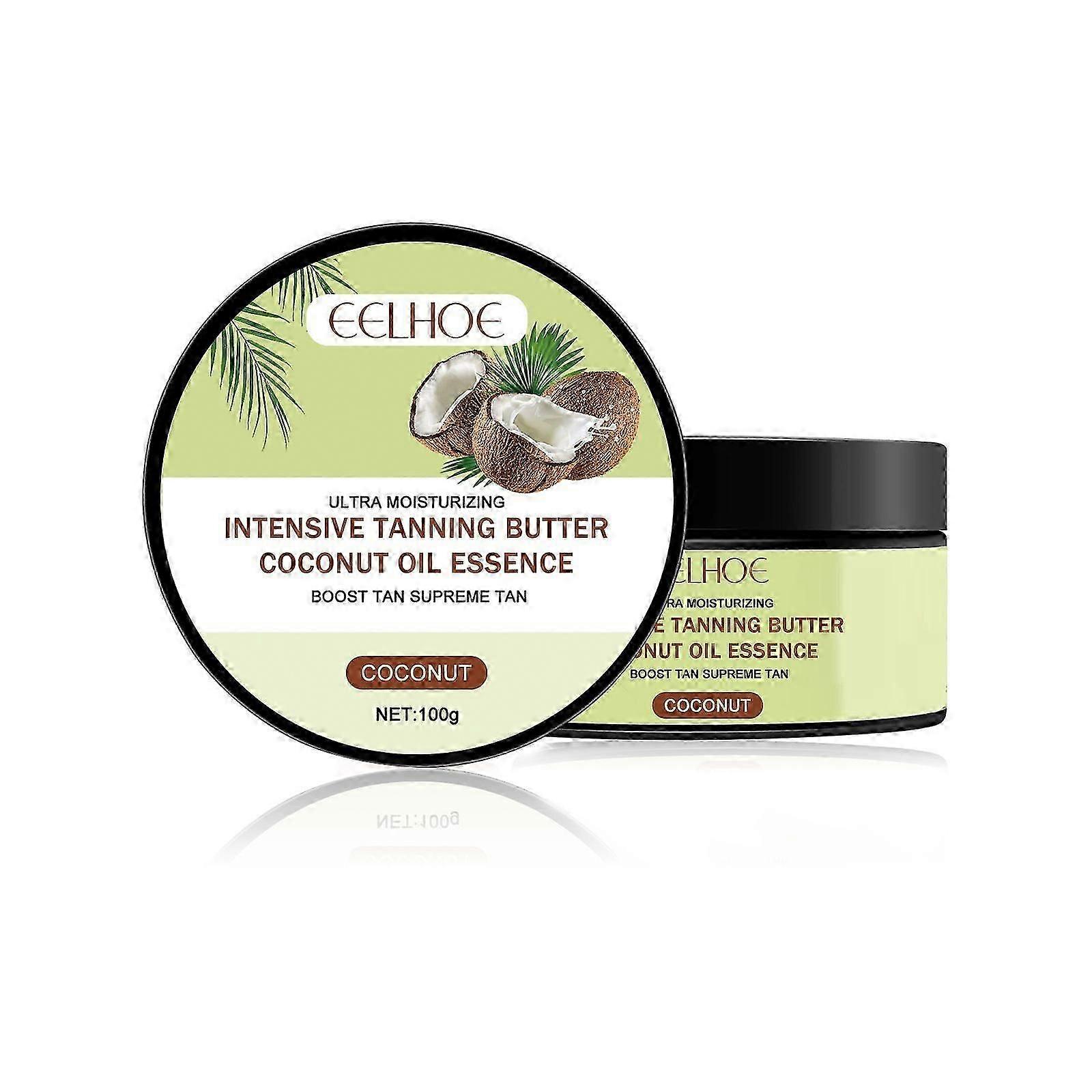 Intensive Tanning Butter - Deep Moisturizing Cream for Even, Radiant Tan with Coconut & Olive Oil