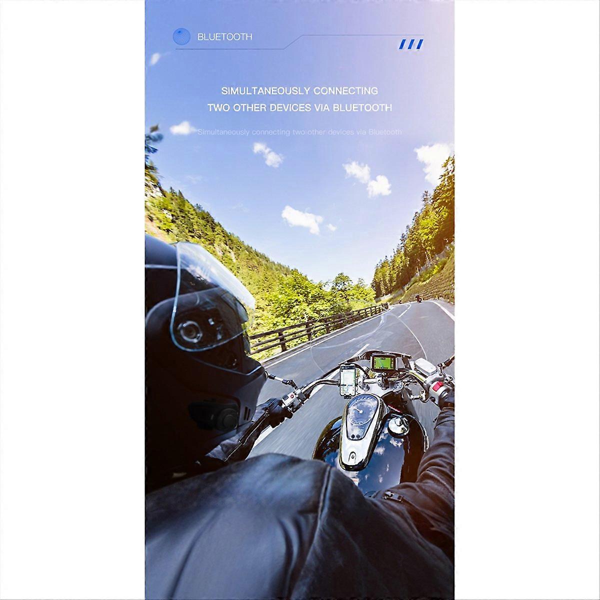 Motorcycle Helmet Bluetooth Headset Talking Hands-free Interphone