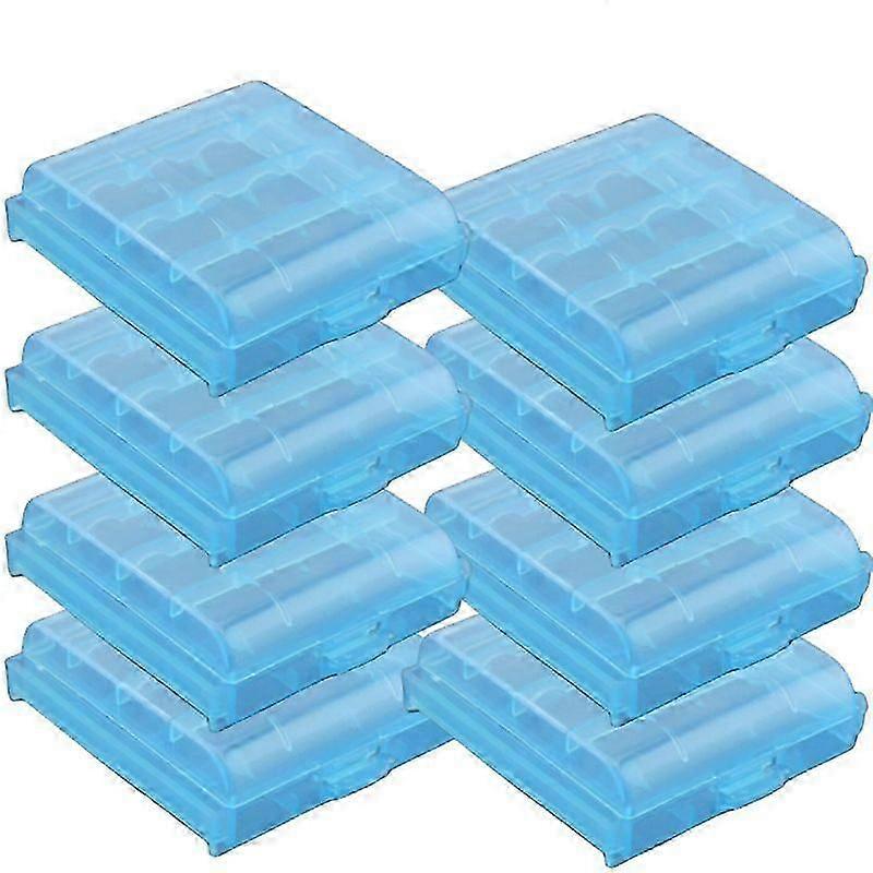 Battery Batteries Storage Case Clear Holder Box Hard Plastic 4 Grid