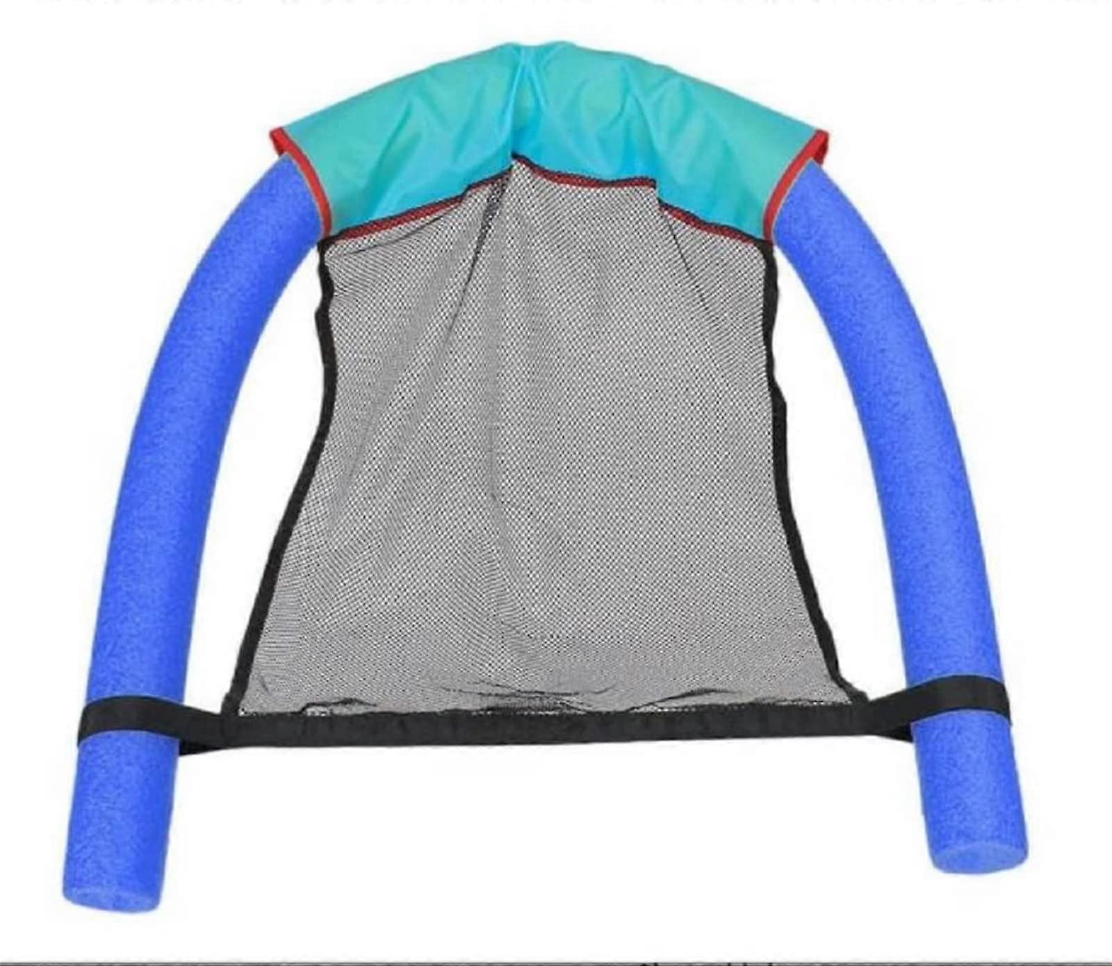 2 in 1 Pool Float Chair for Adults and Kids with EPE Foam and Breathable Mesh Seat, Blue