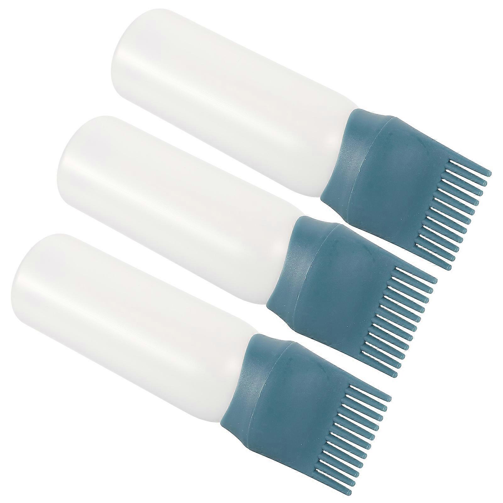 Hair Color Applicator Bottle for Dyeing 6Pcs Root Comb Bottles Multi Plastic