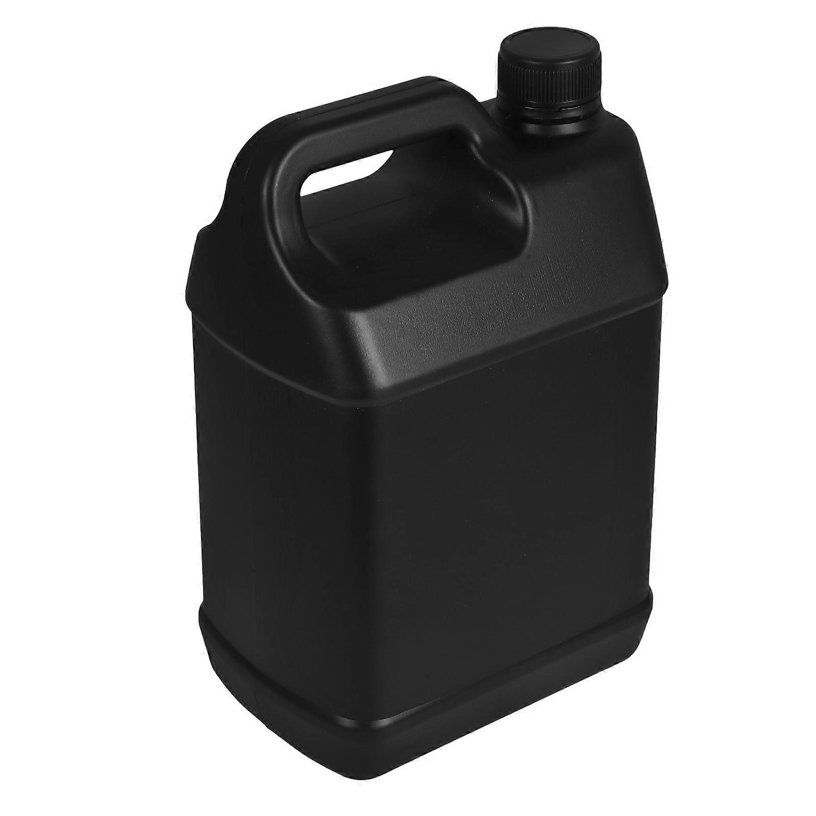 Empty Bottle with Cap Plastic Bucket for Storage Use 4L Black Durable Container