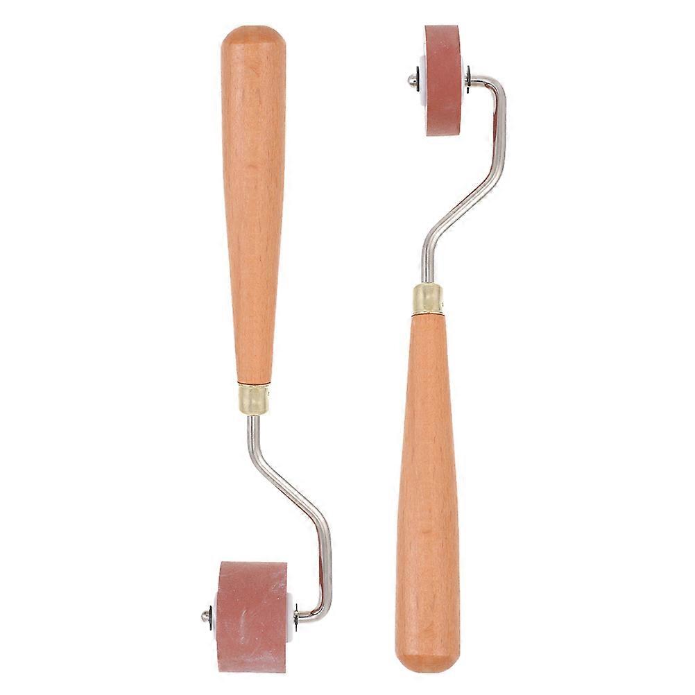 Ink Roller Printmaking Tool for Smooth Print with 2Pcs Rubber Rollers