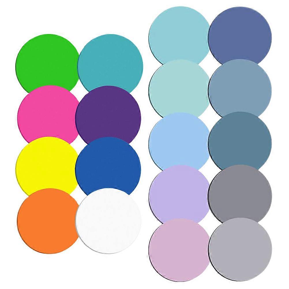 Transparent Memo Notes for Office with Round Adhesive Pads 2Pcs Pet Material