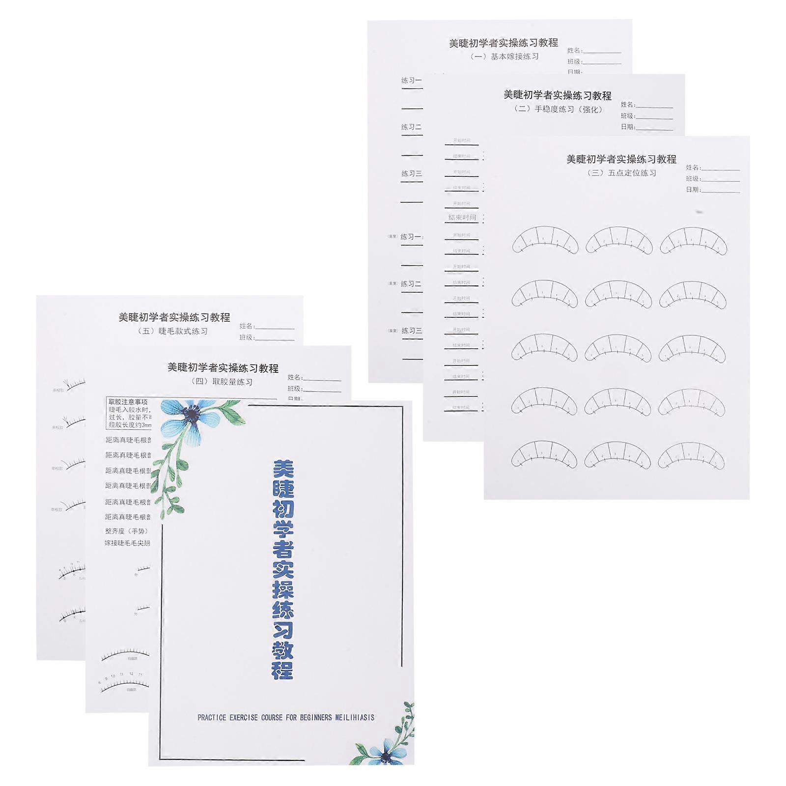 Eyelash Extension Practice Chart Lash Mapping Chart for Training Kit