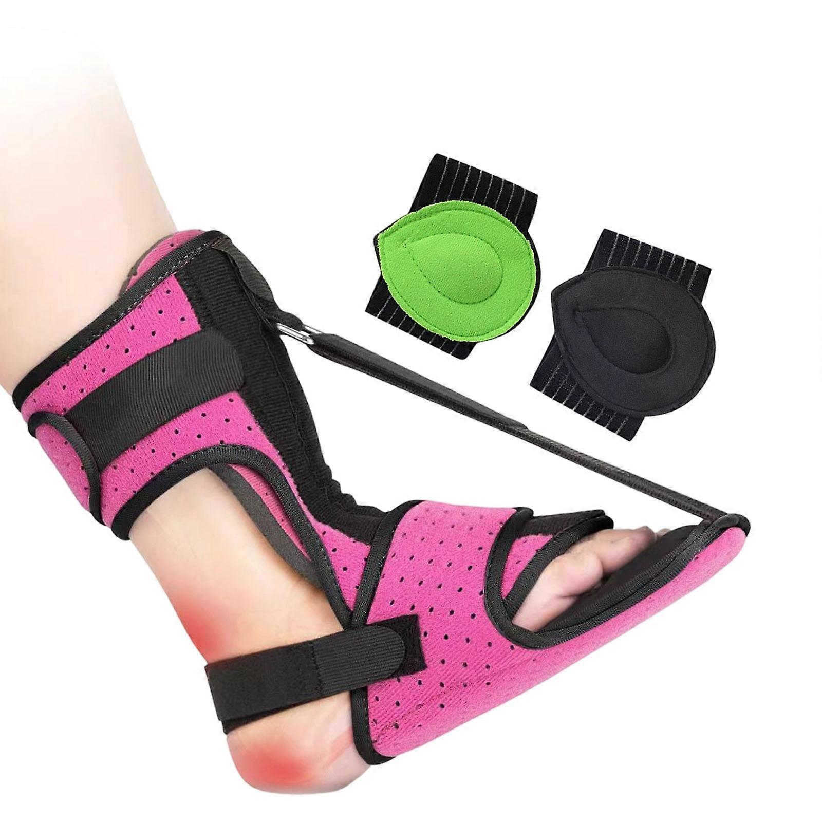 Universal Adjustable Foot Drop Splint with Double Fastening Comfortable Lightweighted Design Office and Travel Use  blackPink1