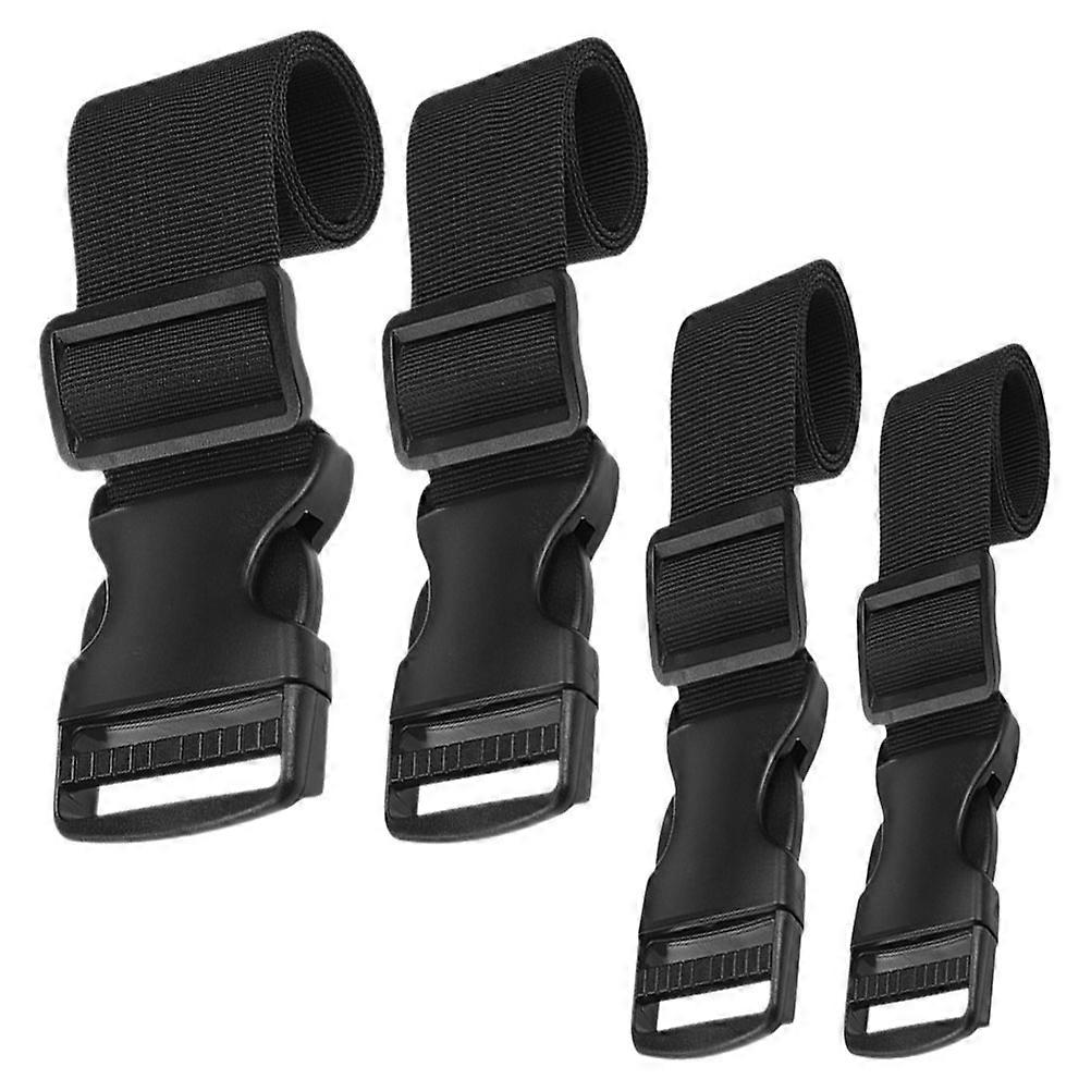 Nylon Buckle Straps for Luggage Securing and Organizing 4Pcs Adjustable Set