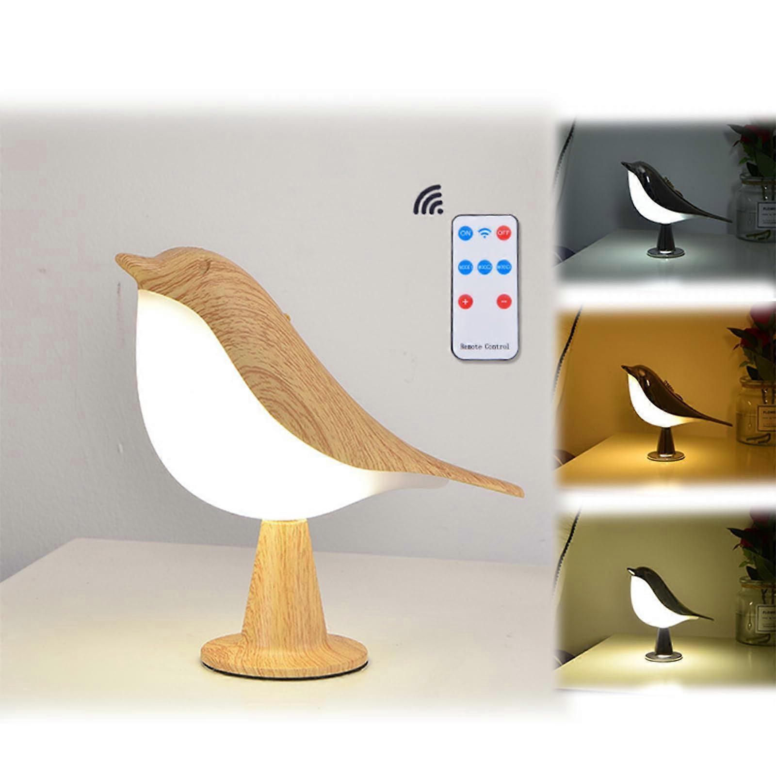 Aroma Diffuser Lamp with Wooden Rechargeable LED Table Light, Touch Dimming and 3 Color Modes