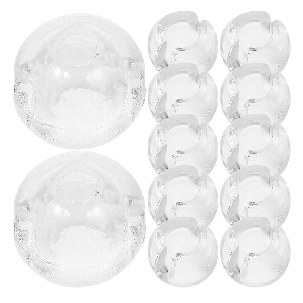 Transparent Bottom Bead Chain Connectors for Curtains 30 Pcs POM Material Flexible and