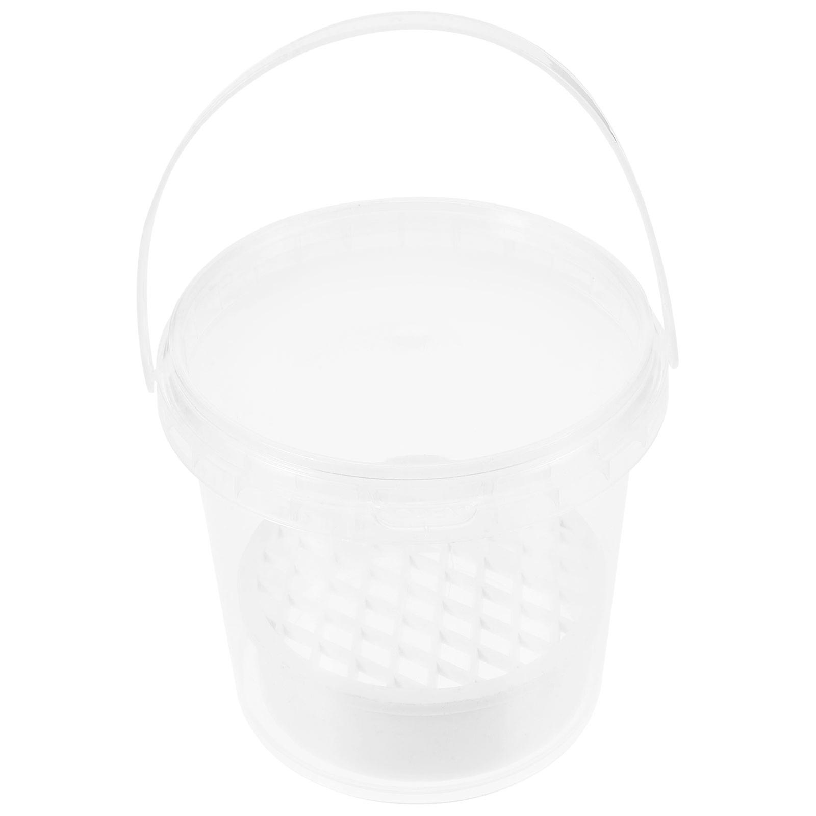 Plastic Tortoise Breeding Box Round Isolation Box for Tortoise Rearing 2Pcs