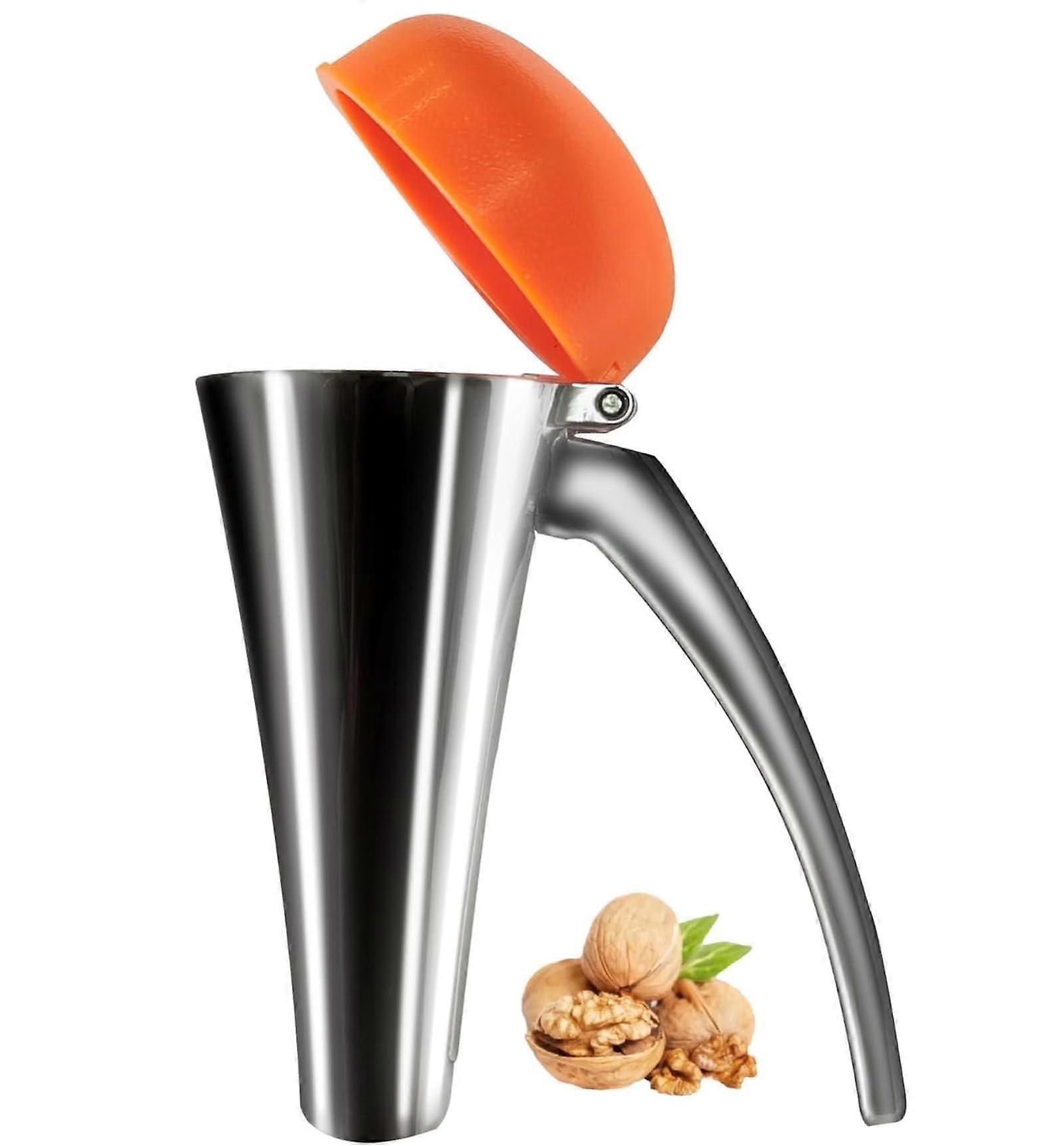 Heavy Duty Nutcracker for Walnuts and Pecans Zinc Alloy Durable Kitchen Tool with Ergonomic Grip