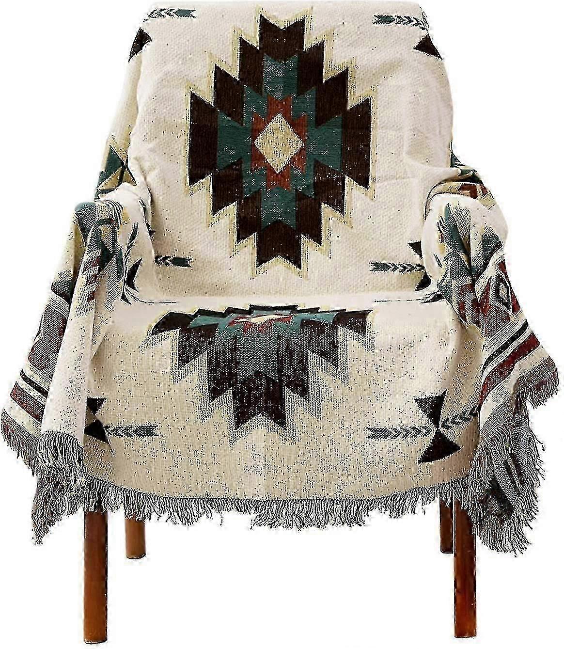 Ethnic Style Blanket, Geometric, Aztec Pattern, Navajo Blanket