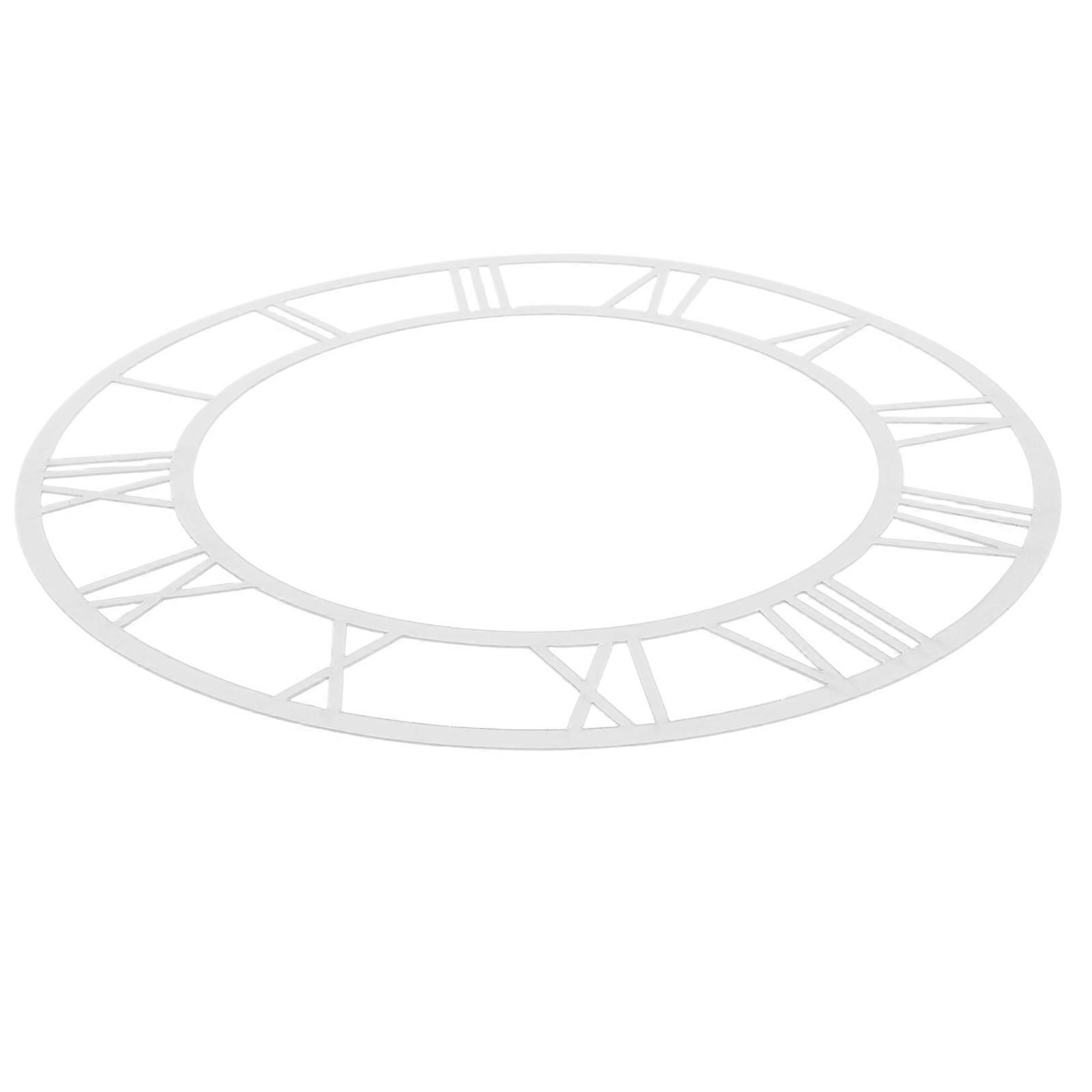 Roman Numerals Clock Dial Round Acrylic Face for Clock Replacement DIY