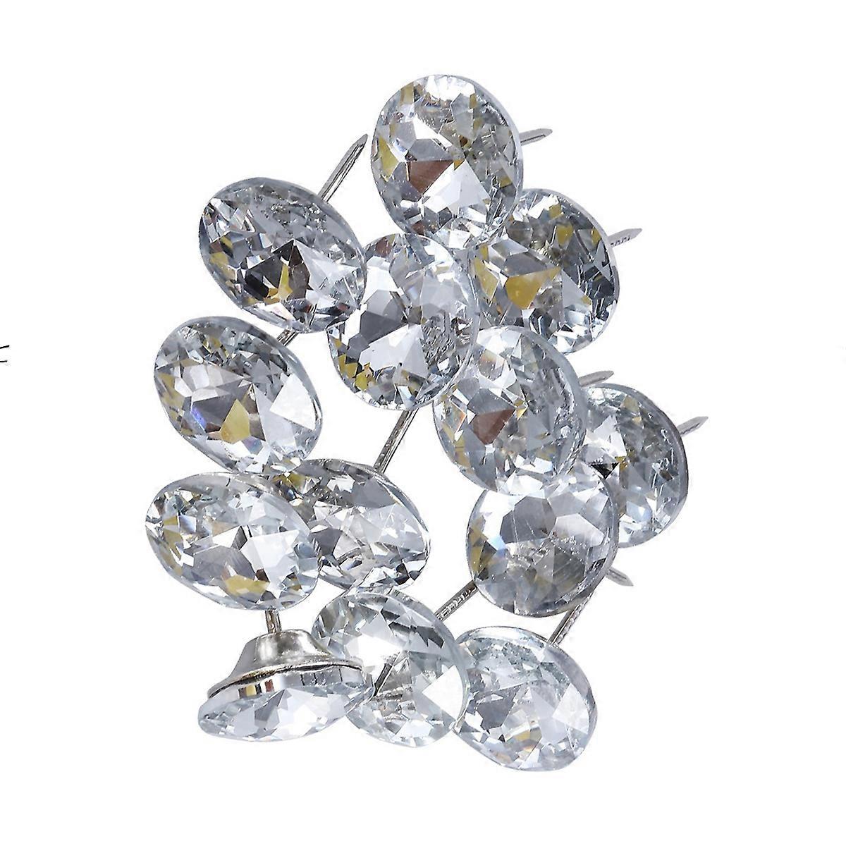 Crystal Button Round Sofa Upholstery Buttons for DIY Crafts 30Pcs