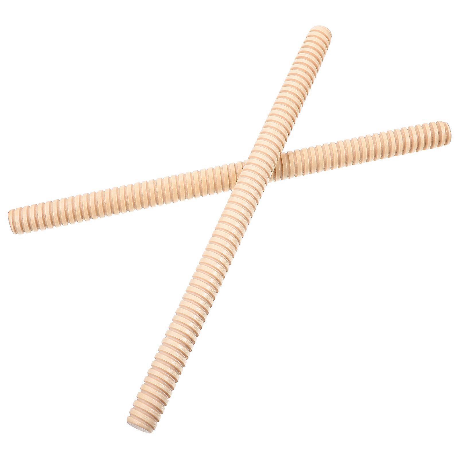 Bâtons musicaux et rythmiques, outils éducatifs sans danger pour enfants et adultes, 30 x 2 x 2 cm (2 pièces)