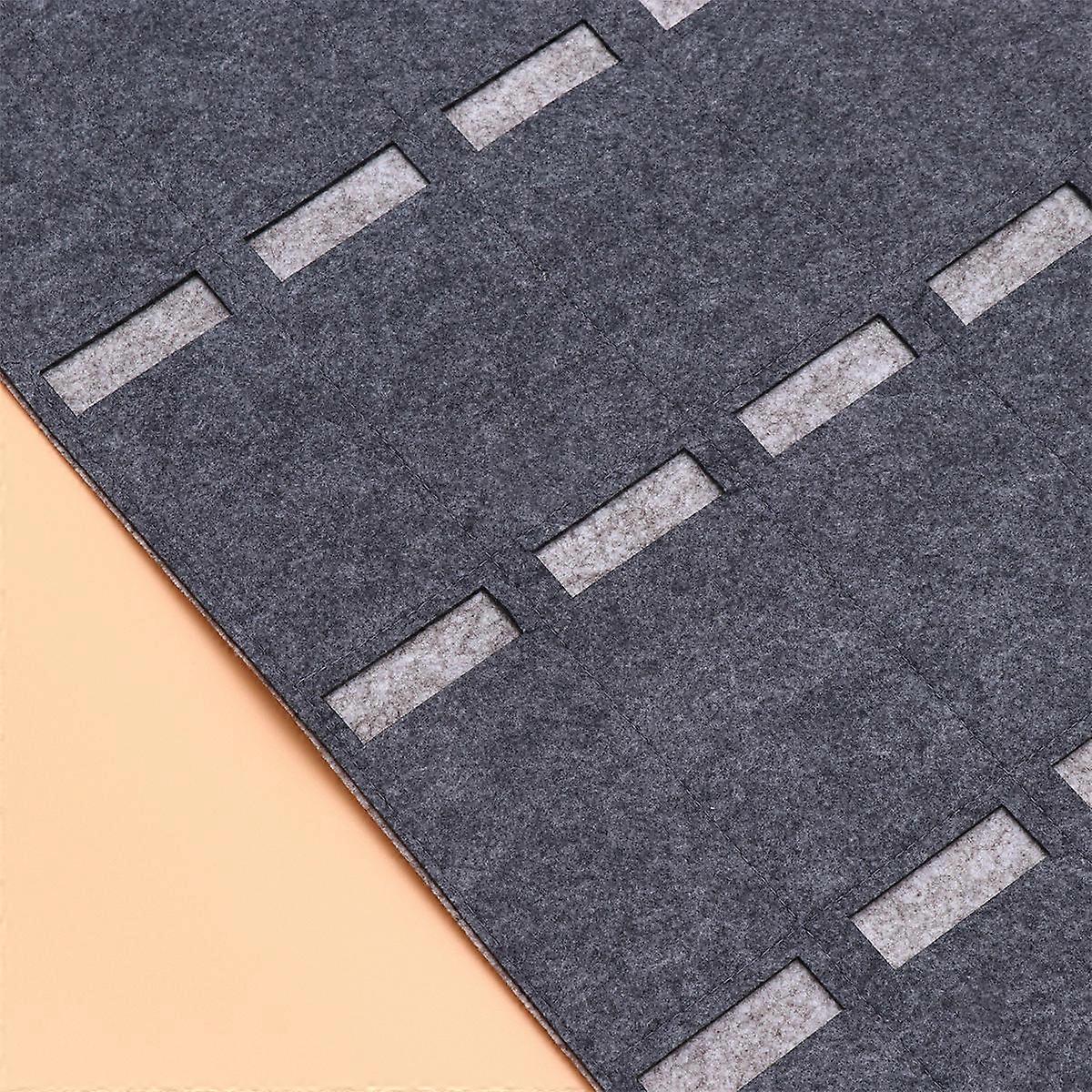 Felt Sunglasses Hanging Bag Organizer for Multifunctional Storage Grey