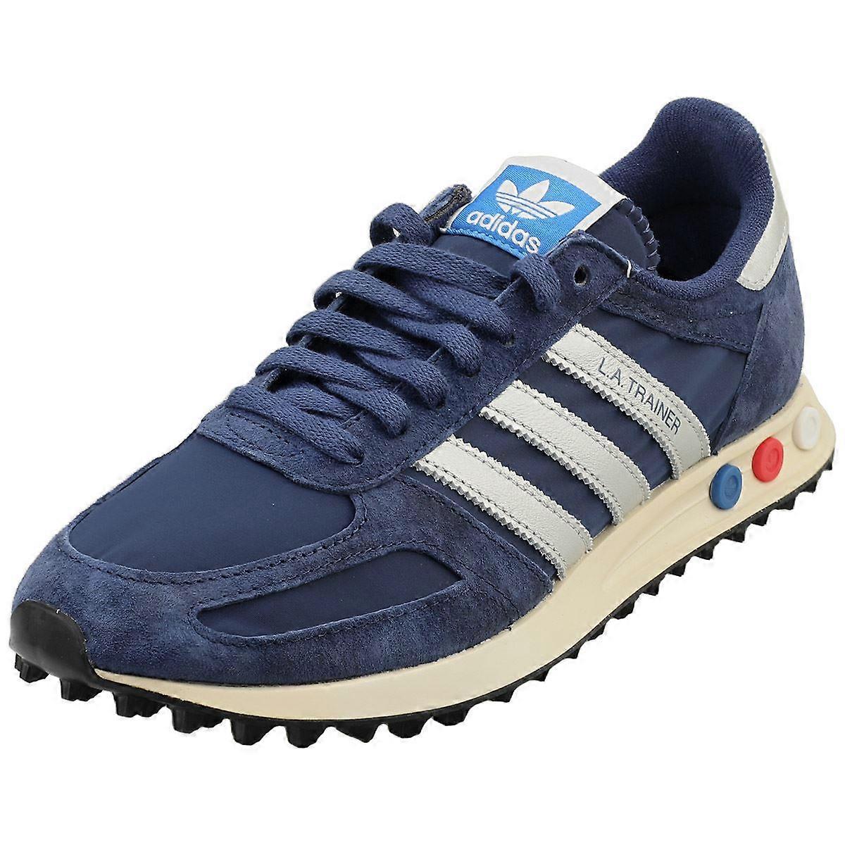 adidas gazelle silver green womens adidas La Trainer OG main image 1