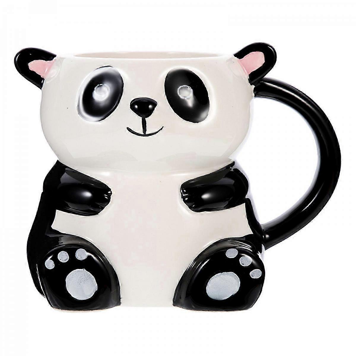 Ceramic Panda Cup Panda Shape Water Cup Gift Set