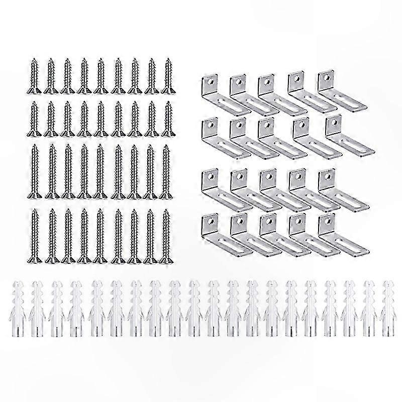 Whiteboard Mounting Kit with Hardware for Wall Installation Includes Brackets and Screws for Easy Setup