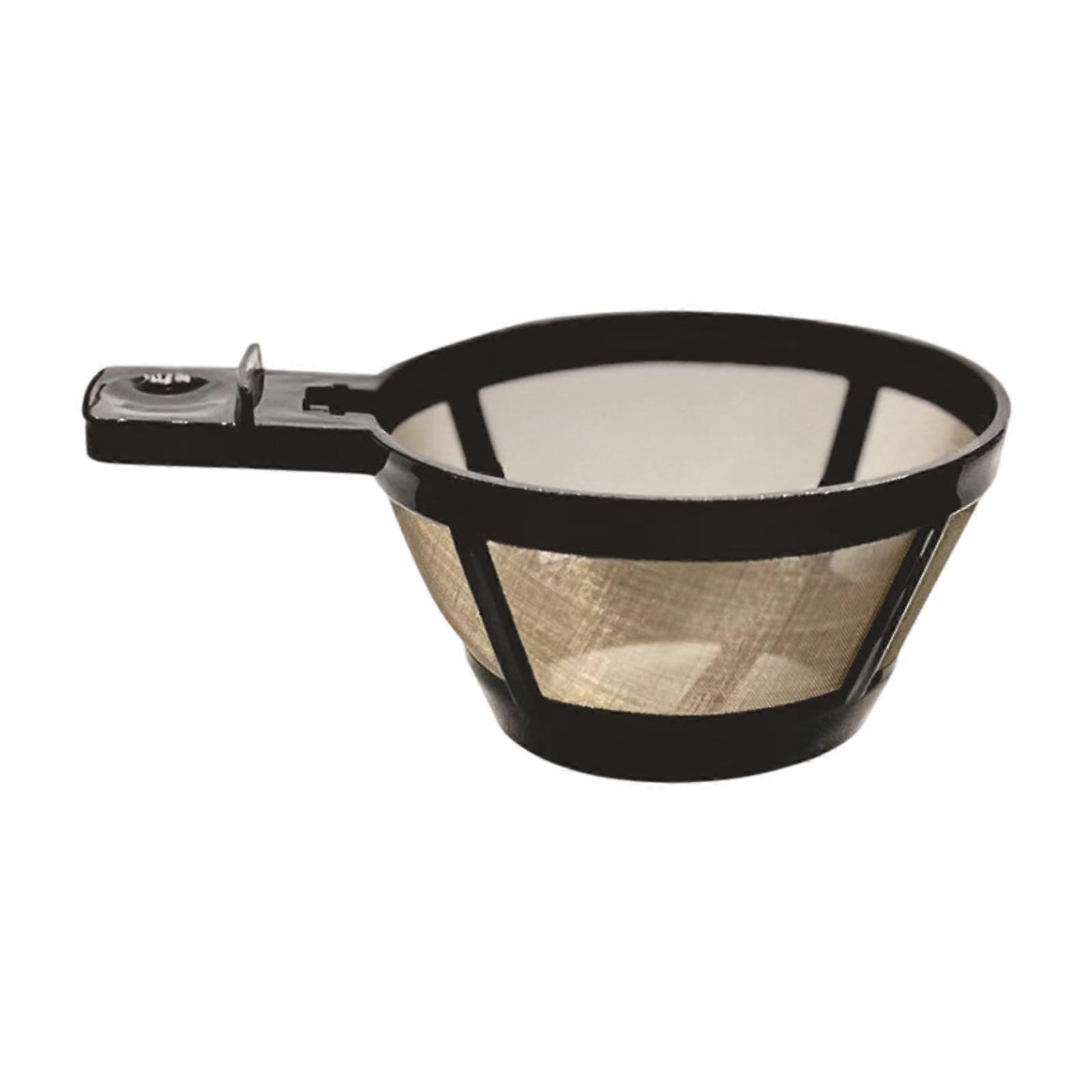 Reusable Coffee Filter Basket with Handle, Stainless Steel Mesh for Kitchen Coffee Makers