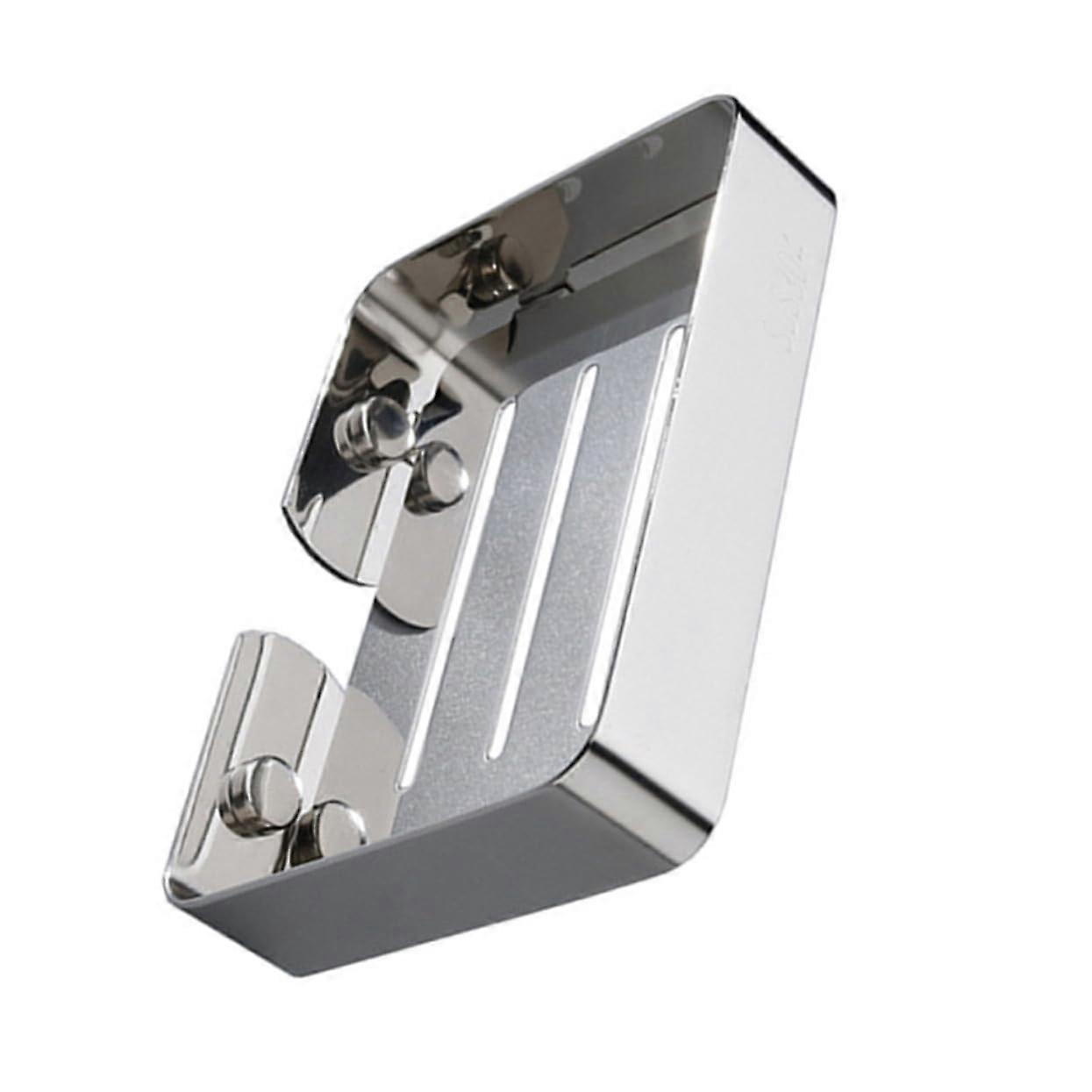 Wall Mounted Soap Dish Rustproof Stainless Steel Punch Holder for Bathroom Kitchen Shower