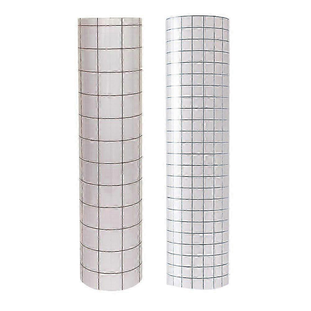 2Pcs Blue Red Grid Self adhesive Transparent PVC Transfer Films for Positioning