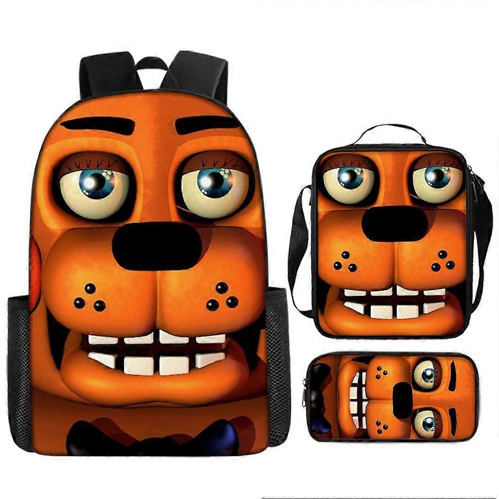 Five Nights Backpack, School Bag, Children's School Bag, Backpack, Men's Backpack, Laptop Backpack, Three-piece Backpack