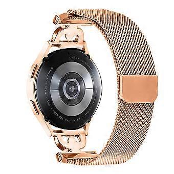 Watch Band For Samsung Galaxy Watch3 41mm/Watch Active2 40mm 44mm Milanese Stainless Steel Strap D-S