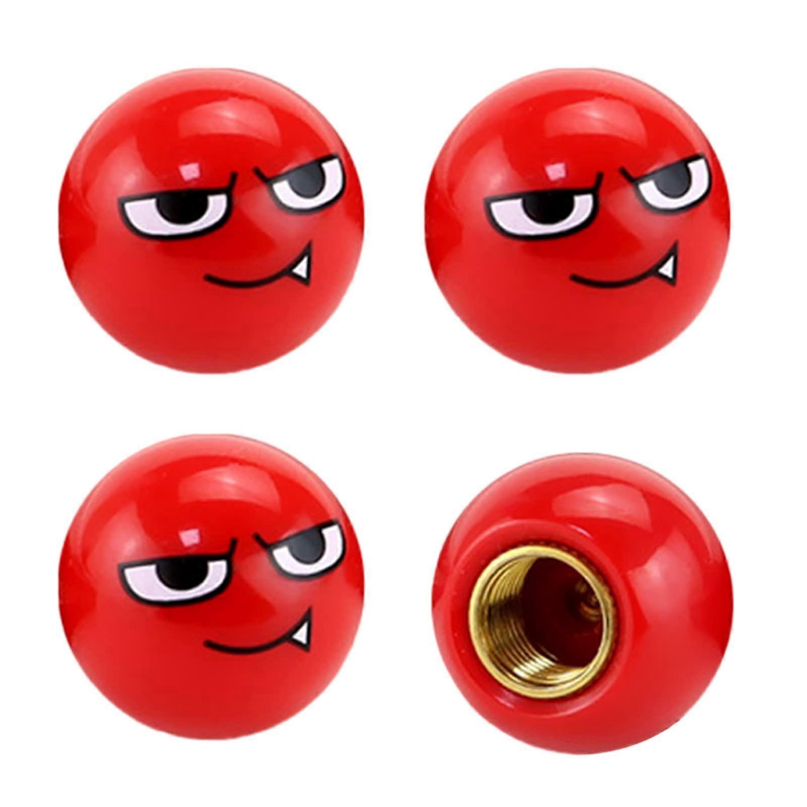 4Pcs Round Shape Car Tire Valve Caps Leakproof RustResistant Motorcycle Wheel Covers