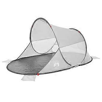 vidaXL Strandtent pop-up waterdicht grijs