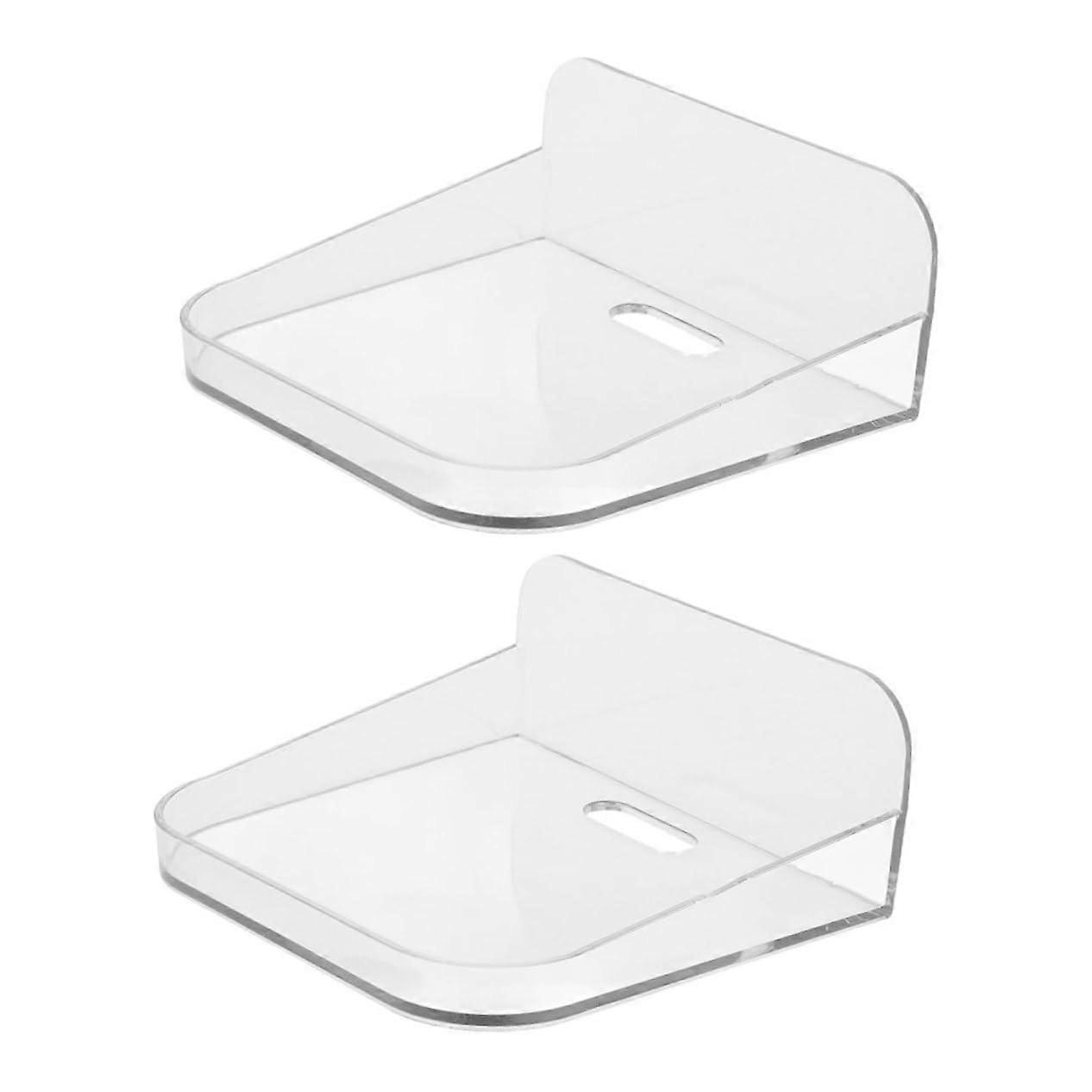 Wall Mount Camera Holder with Transparent NoDrill Tray for Secure LowProfile Home or Office Use