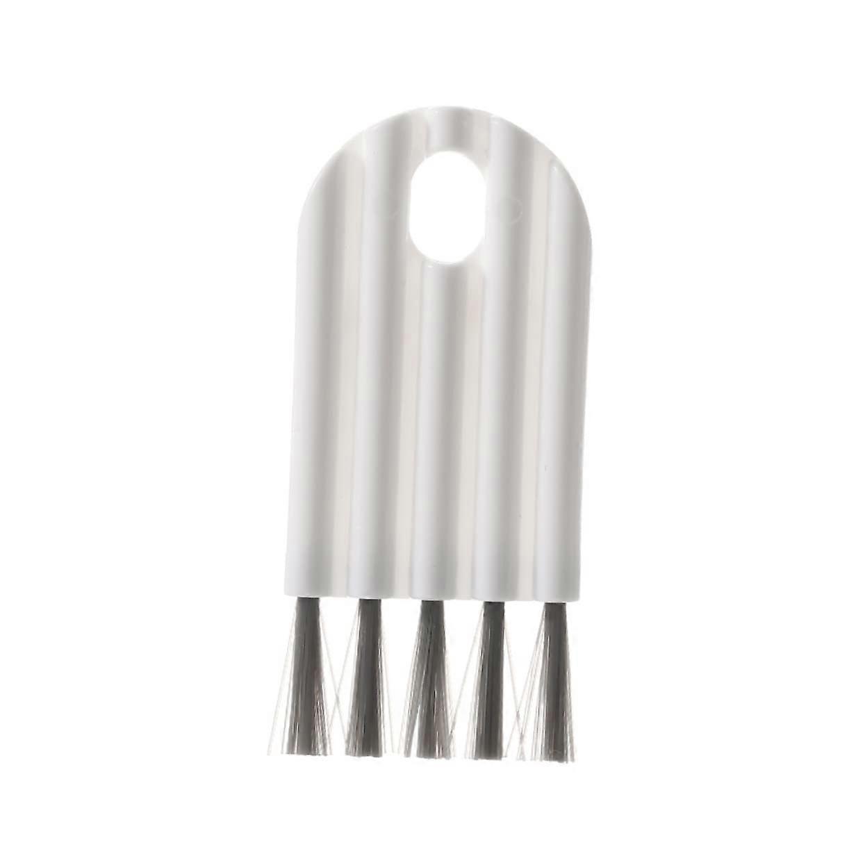 MultiUse Bottle and Cup Lid Cleaning Brush with Beveled Bristles for Efficient Gap Cleaning, White