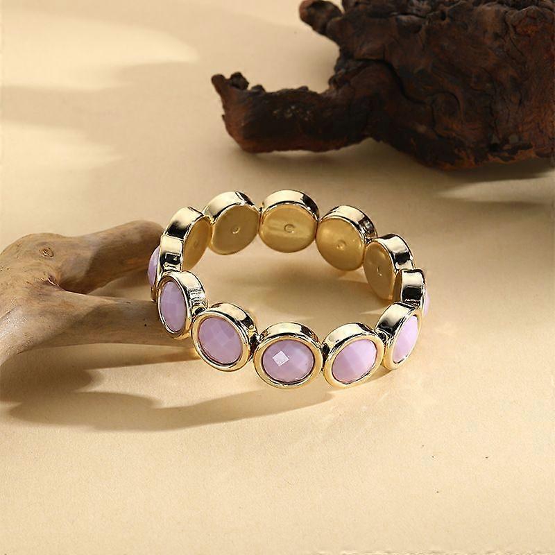 Acrylic Flat Round Bangles Golden Plum Inner Diameter: 2-3/8 inch(6cm)