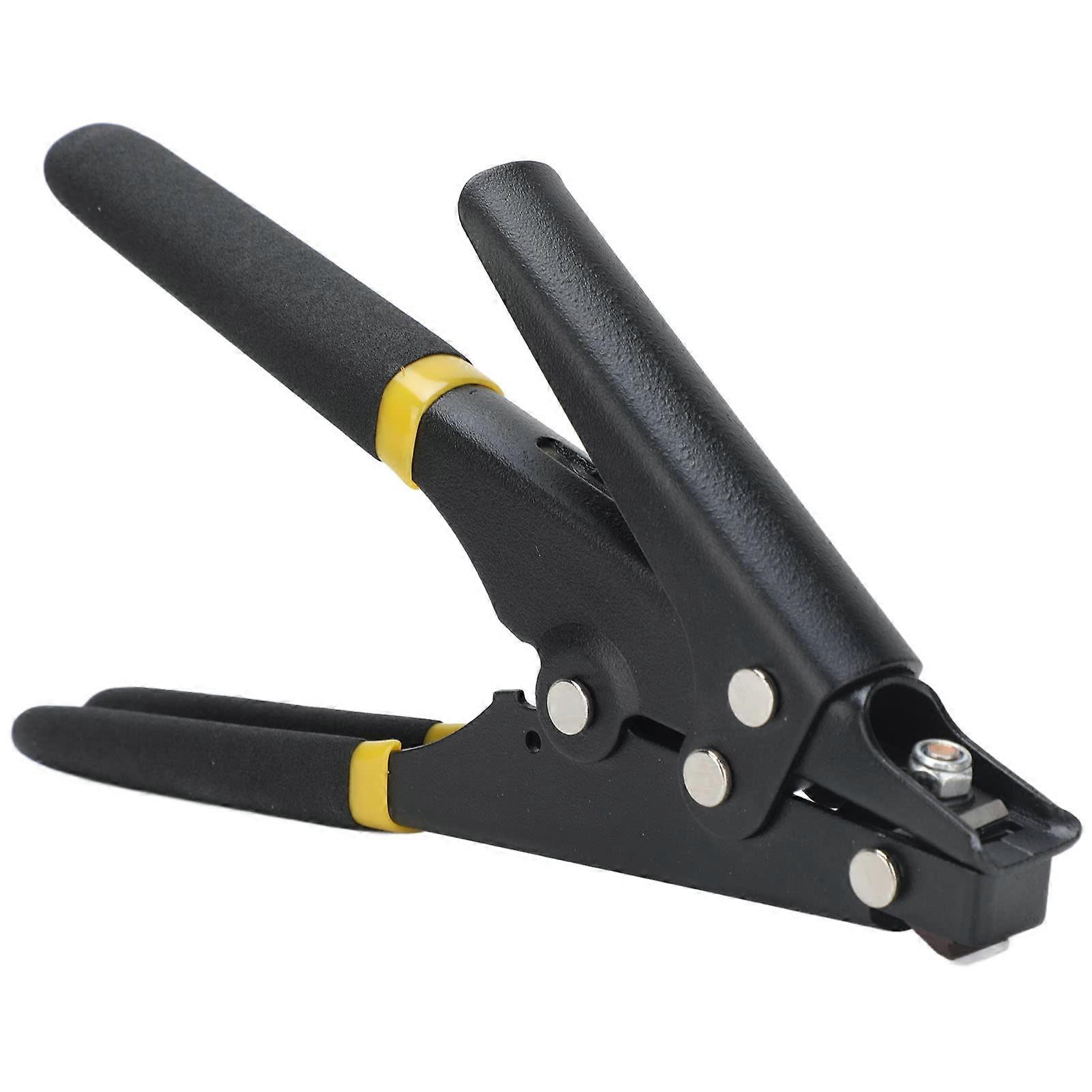 Cable Tie Tool with Adjustable Tension Control and Fast Zip Tie Cutting, Nylon, Black Finish