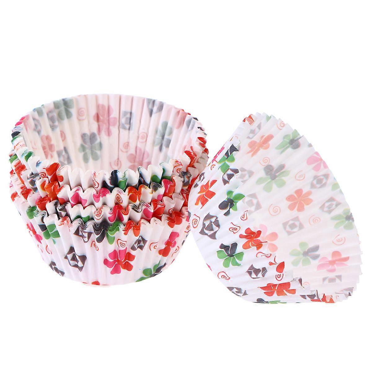 Egg Cake Paper Cups for Cupcake Holding 100Pcs Colorful Baking Liners