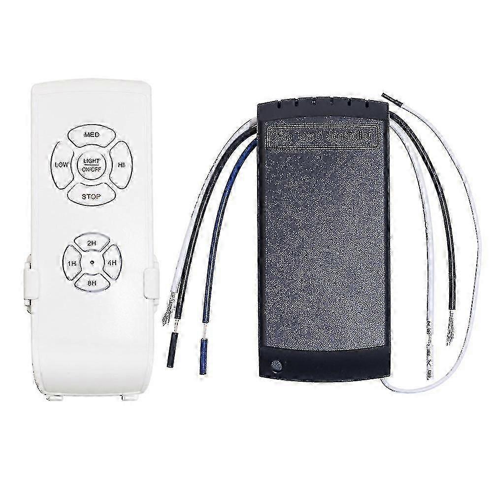 220V Universal Ceiling Fan Lamp with Remote Control: Timing & Speed Adjustment