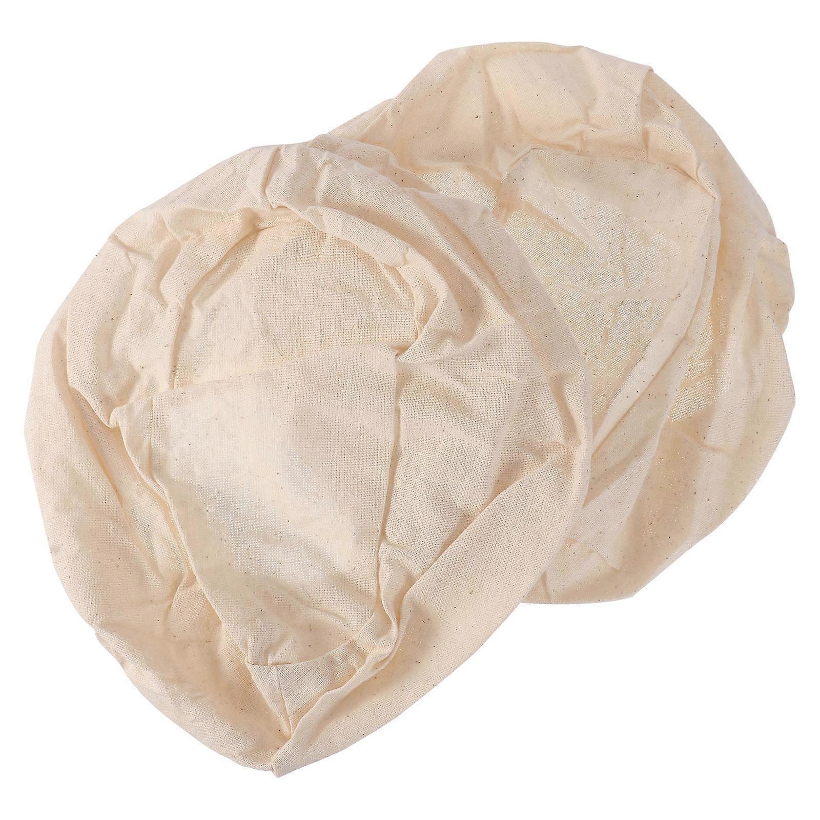 Bread Proofing Basket Liners Moisture Absorption Simple Design Bakery Tool 9.8x5.9x3.1inch 2Pcs