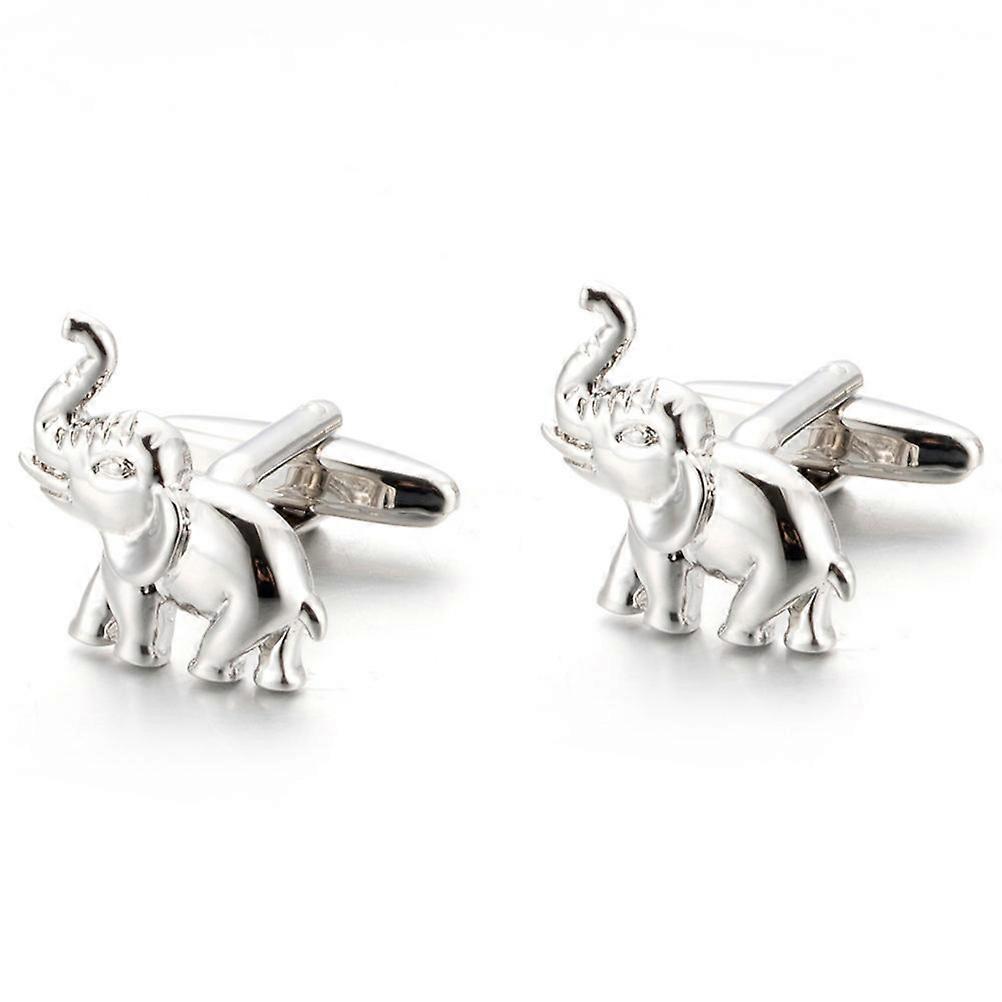 Shirts Cufflinks Elephant Shape Sleeve Studs for Clothes Decoration 1Pair