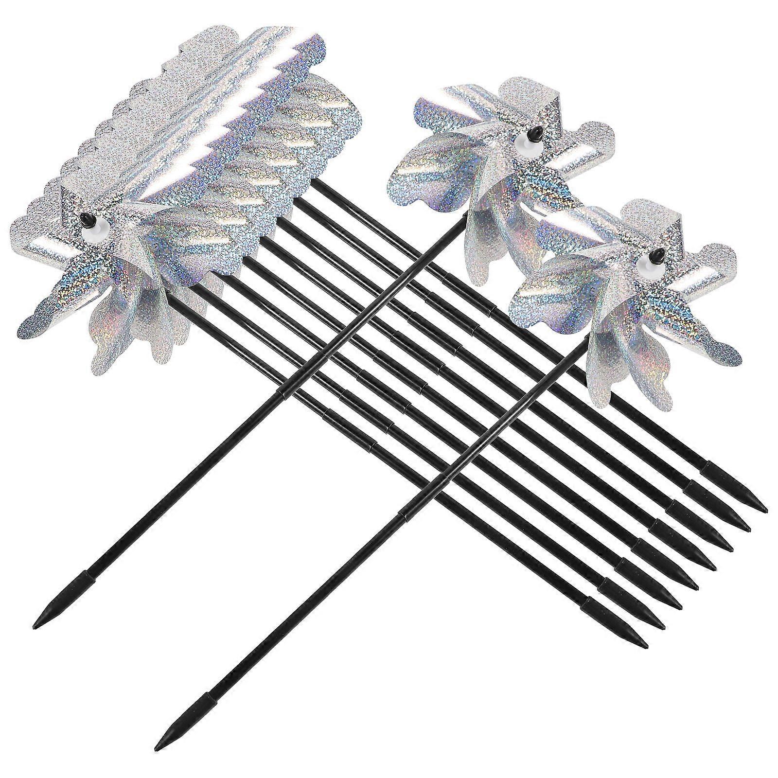 Spinners Bird Pinwheels for Yard Outdoor Use 10Pcs Pack