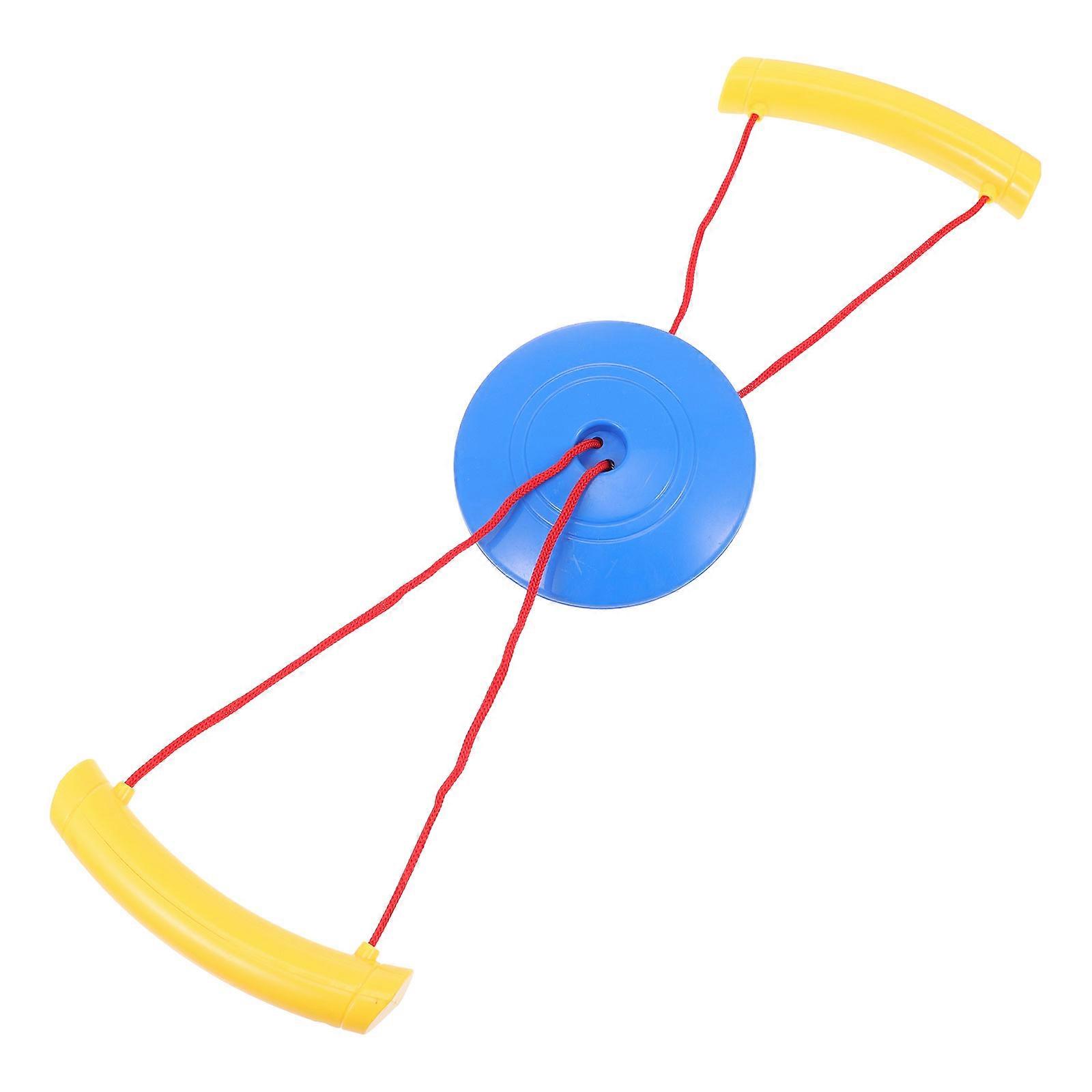 Exercising Plate Toy Hand Strength Puller for Children 2Pcs Blue Plastic Material